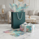 Classy Colourful Gold Marble Gift Wrap Tissue Pape Paper<br><div class="desc">Enhance your gift wrapping and creative projects with this luxurious gold marble abstract tissue paper. Featuring a stunning array of flowing shades—including teal blue, aqua, turquoise, soft pink, purple, and gold—this tissue paper is ideal for various uses such as gift wrapping, furniture decoupage, scrapbooking, collage, boutique packaging, and decorative crafts....</div>