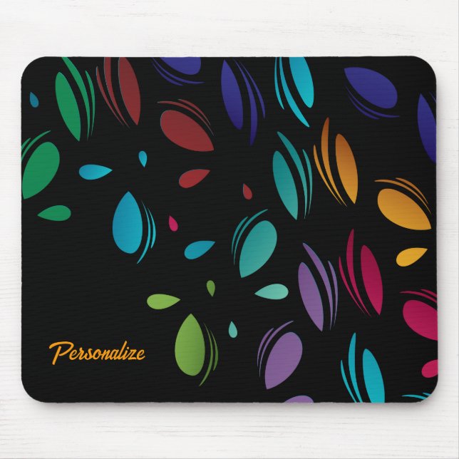 Classy Colourful Petals Mouse Mat (Front)