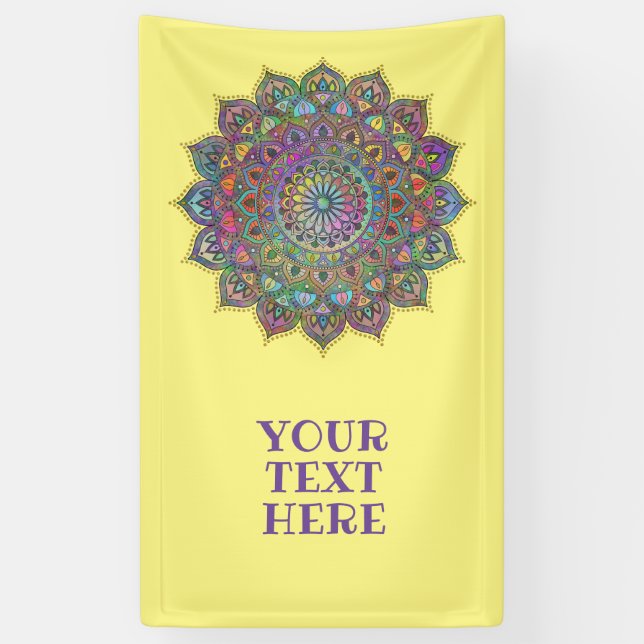 Classy Colourfully Mandala India Style 1 Banner (Vertical)