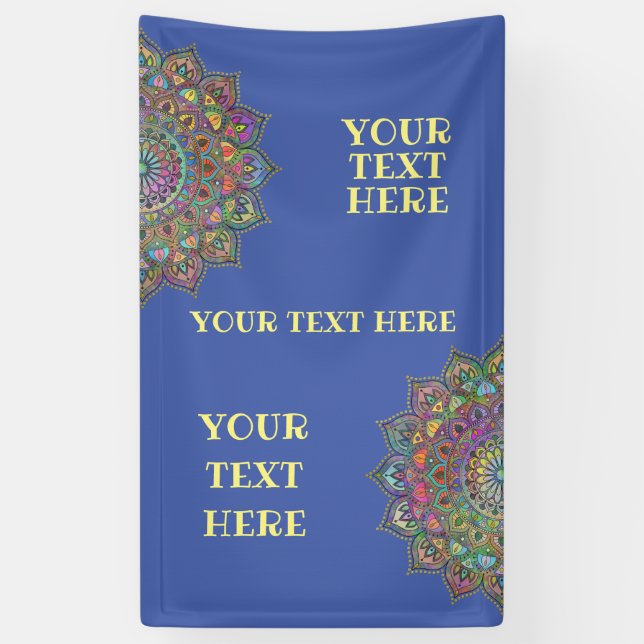 Classy Colourfully Mandala India Style 1 Banner (Vertical)