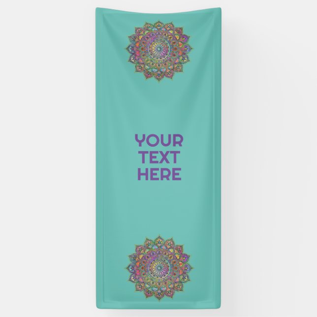 Classy Colourfully Mandala India Style 1 Banner (Vertical)