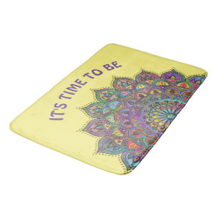 Classy Colourfully Mandala India Style 1 Bath Mat