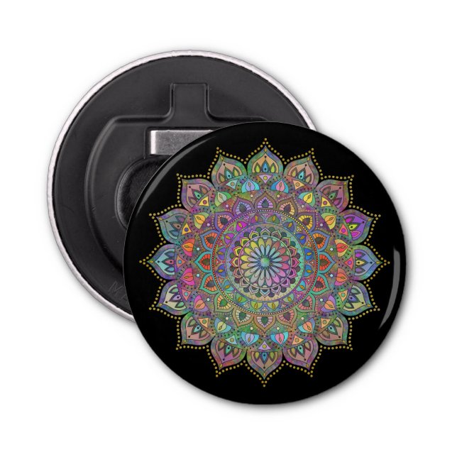 Classy Colourfully Mandala India Style 1 Bottle Opener (Front)