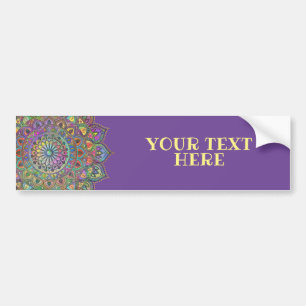 Classy Colourfully Mandala India Style 1 Bumper Sticker