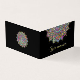 Classy Colourfully Mandala India Style 1 Business Card