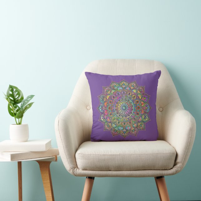 Classy Colourfully Mandala India Style 1 Cushion (Chair)
