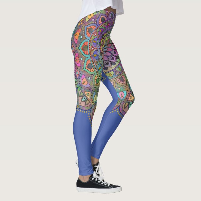 Classy Colourfully Mandala India Style 1 Leggings (Right)