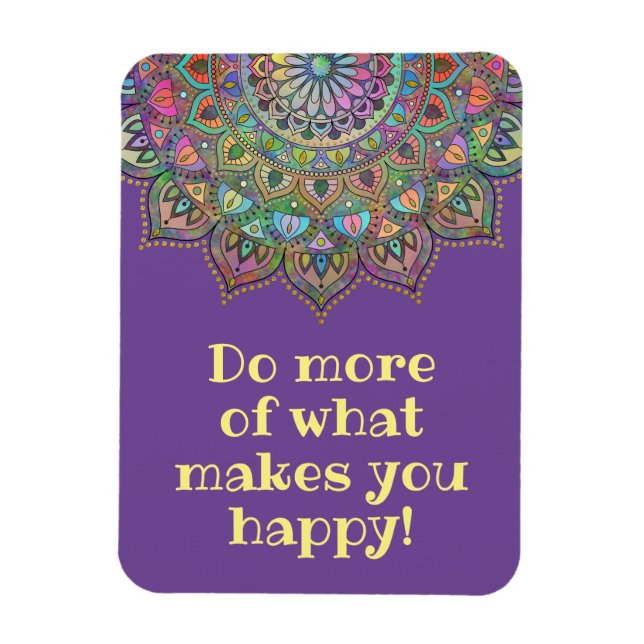 Classy Colourfully Mandala India Style 1 Magnet (Vertical)
