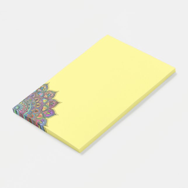 Classy Colourfully Mandala India Style 1 Post-it Notes (Angled)