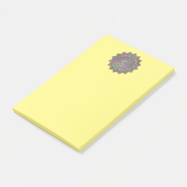 Classy Colourfully Mandala India Style 1 Post-it Notes (Angled)