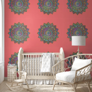 Classy Colourfully Mandala India Style 1 Wallpaper