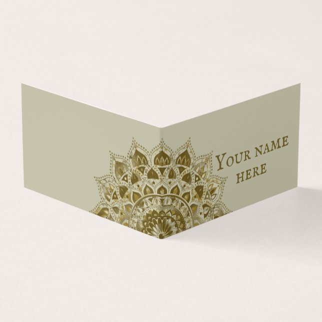 Classy Colourfully Mandala India Style 4 Business Card (Outside)