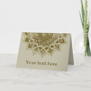 Classy Colourfully Mandala India Style 4 Card