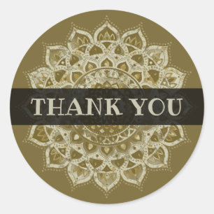 Classy Colourfully Mandala India Style 4 Classic Round Sticker