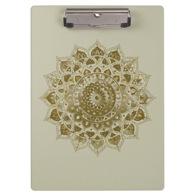 Classy Colourfully Mandala India Style 4 Clipboard (Front)