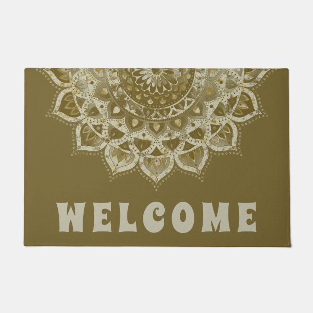 Classy Colourfully Mandala India Style 4 Doormat (Front)