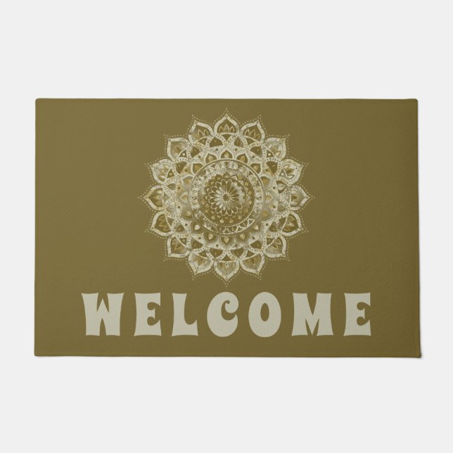 Classy Colourfully Mandala India Style 4 Doormat (Front)