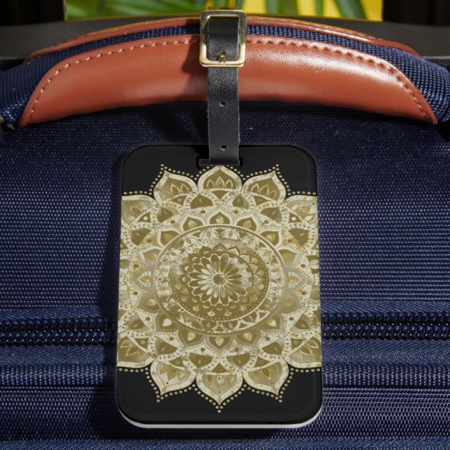 Classy Colourfully Mandala India Style 4 Luggage Tag (Front Insitu 2)