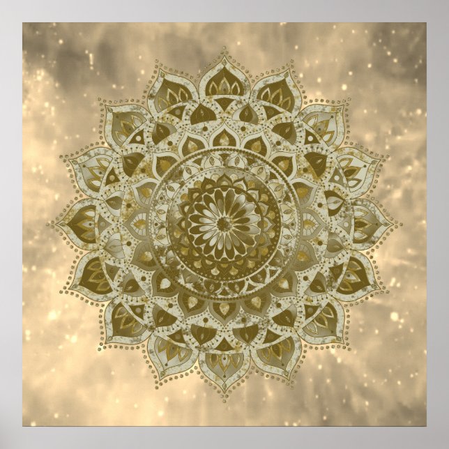 Classy Colourfully Mandala India Style 4 Poster (Front)