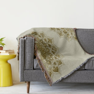 Classy Colourfully Mandala India Style 4 Throw Blanket