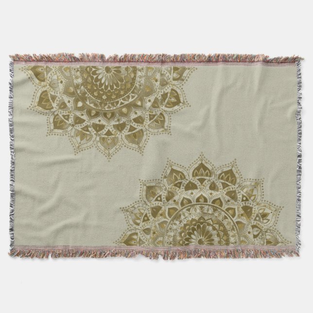 Classy Colourfully Mandala India Style 4 Throw Blanket (Front)