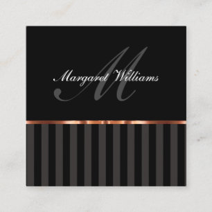 Classy Consultant Professional Square Business Card