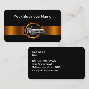 Classy Cool Automotive Business Cards Design