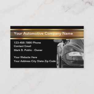 Classy Cool Automotive Business Cards Design