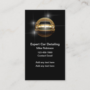 Classy Cool Automotive Car Detailing Business Card
