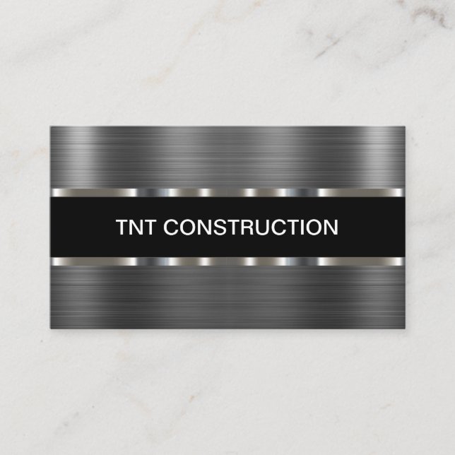 Classy Cool Building Contractor Business Cards (Front)