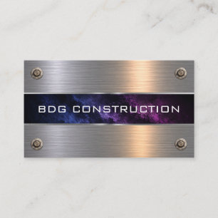 Classy Cool Construction Professional Business Card