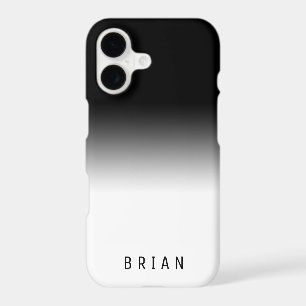 Classy COOL Gradient Black and White Personalised