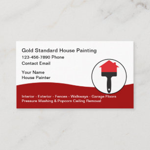 Classy Cool House Painter  Business Card
