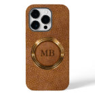 Classy Cool Men's Leather Look Monogram