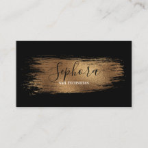 Classy Copper Metallic Foil Paint Stroke