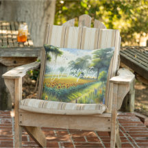 Classy Country Cottage Floral Art Painting