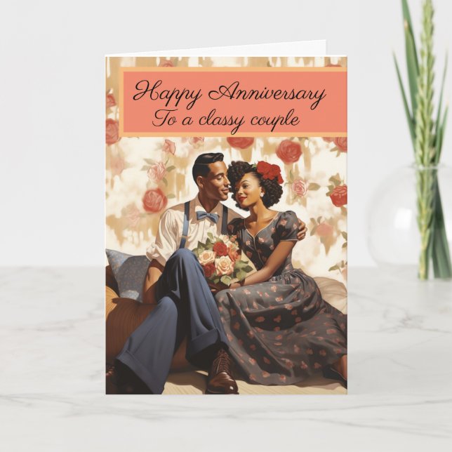 Classy Couple Anniversary Card (Front)