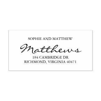 Classy Couple Return Address Self-inking Stamp