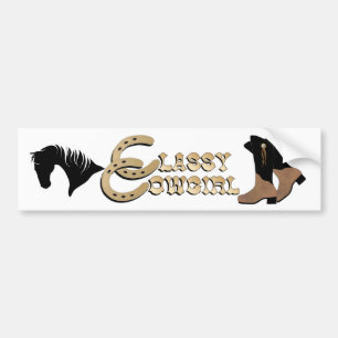 Classy Cowgirl BUMPER STICKER