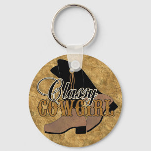 Classy Cowgirl keychain