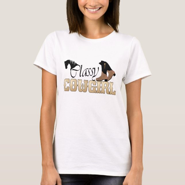 Classy Cowgirl Western Tshirt (Front)