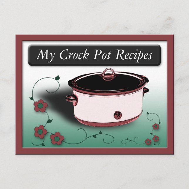 Classy Crock Pot Recipe Cards (Front)