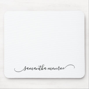 Classy Curved Swash Signature Given Name Mouse Mat