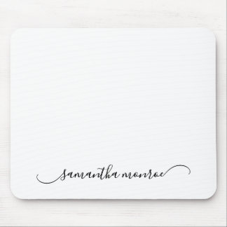 Classy Curved Swash Signature Given Name Mouse Mat