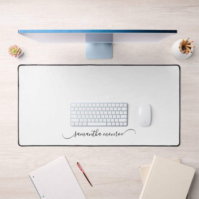 Classy Curved Swash Signature Name Desk Mat (Office 1)