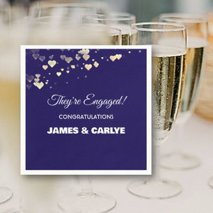 Classy, Custom Engagement Congrats  Napkin