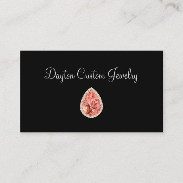 Classy Custom Jeweler Business Cards (Front)
