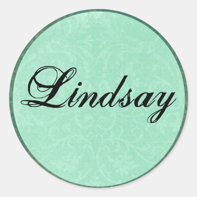 Classy Custom Name Stickers (Front)