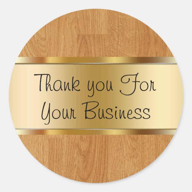 Classy Customer Thank You Stickers (Front)