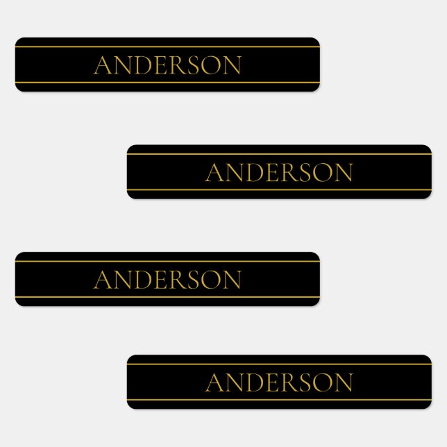 Classy Customisable Gold Text & Lines (Group)